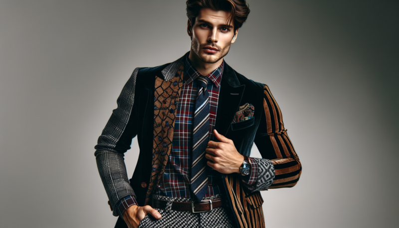 Maestría en Estilo: Combinar Estampados en la Moda Masculina